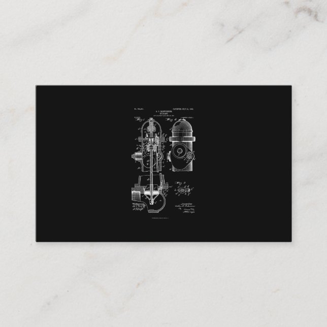 Brandschutz Patent Feuerwehrmann Männer Frauen Visitenkarte (Vorderseite)