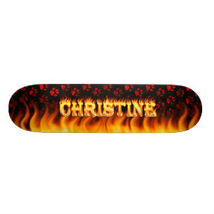 Brandschutz und Flammendesign Skateboard