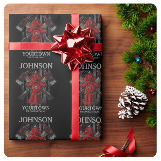 Brandschutzbehörde Hydrant USA Flag Geschenkpapier (Von Creator hochgeladen)