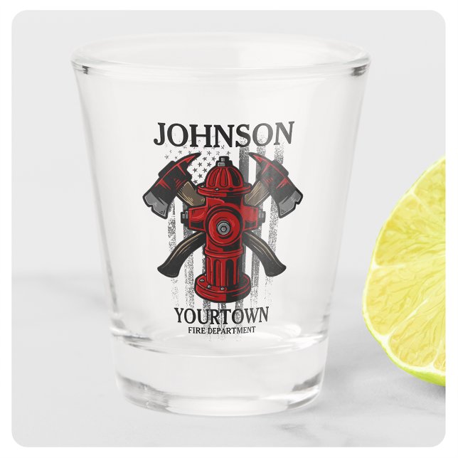 Brandschutzbehörde Hydrant USA Flag Schnapsglas (Von Creator hochgeladen)