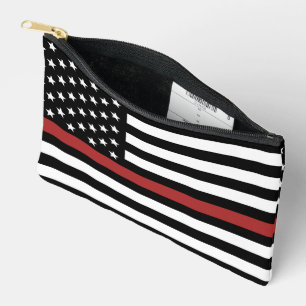 Brandschutzflagge Thin Red Line USA-Flagge Zubehörtasche