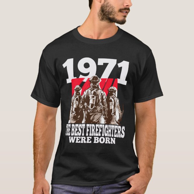 Brandschutzgeschenke 1971 Abteilung für Brandschut T-Shirt (Vorderseite)