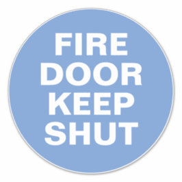 Brandschutzschild - Blaue und weiße Schildkröte Aufkleber