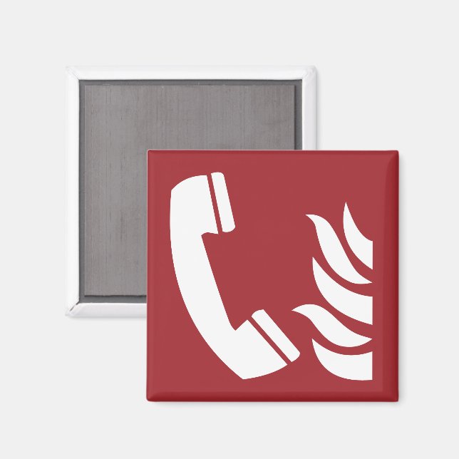Brandschutzzeichen Magnet (Vorderseite/Rückseite)