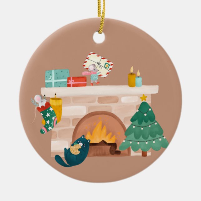 Brandstelle Keramik Ornament (Vorne)