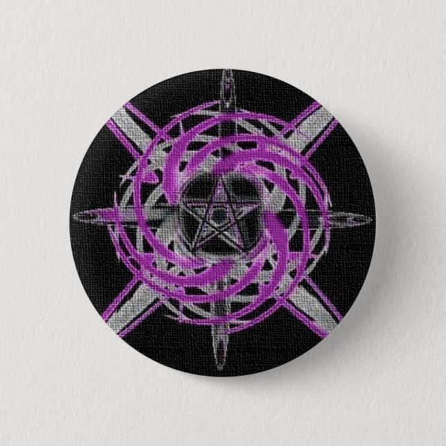 Brandstern Lila Button (Vorderseite)