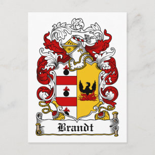 Brandt-Familienwappen Postkarte