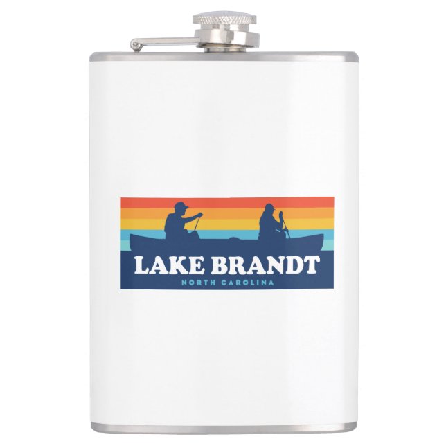 Brandt-Nord-Carolina-Kanu Flachmann (Vorderseite)