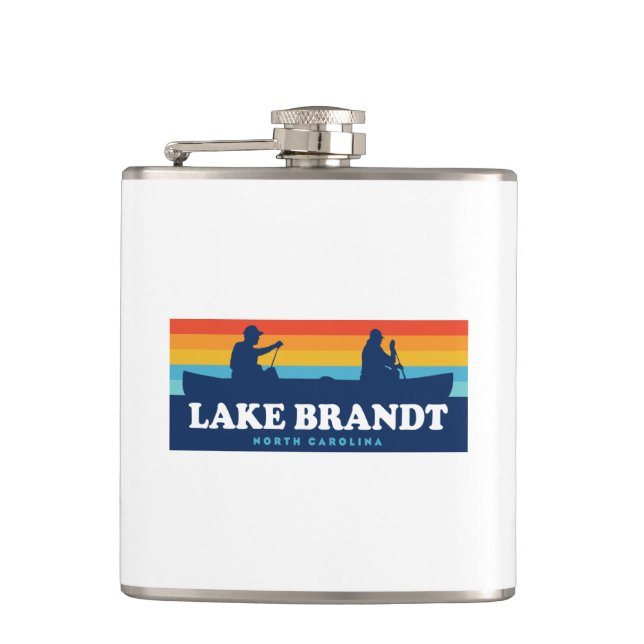 Brandt-Nord-Carolina-Kanu Flachmann (Vorderseite)