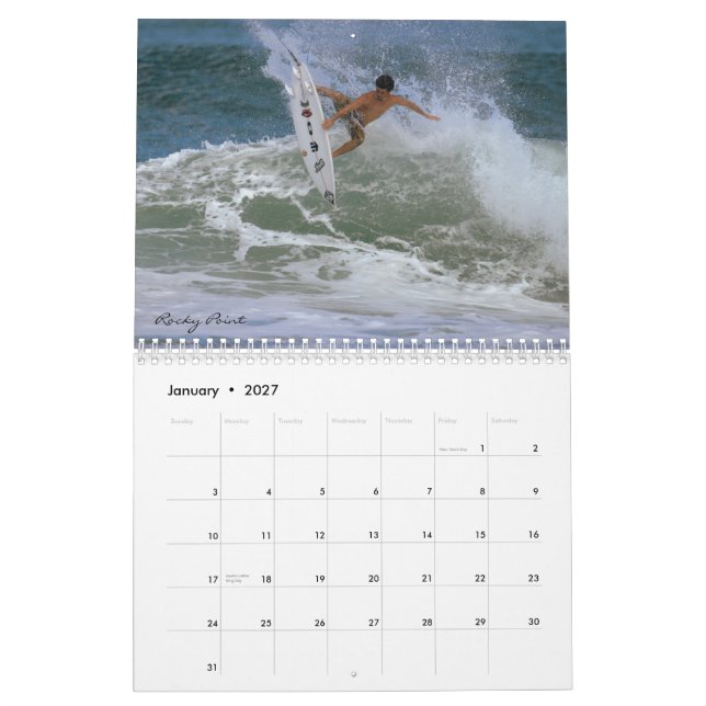 Brandung Hawaii, durch Brad Scott Kalender (Jan 2027)