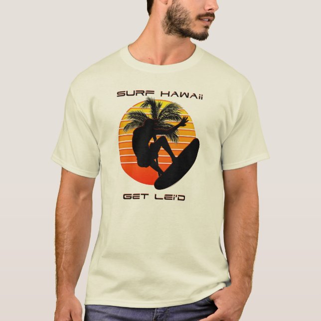 Brandung Hawaii erhalten Lei'd Shirts (Vorderseite)