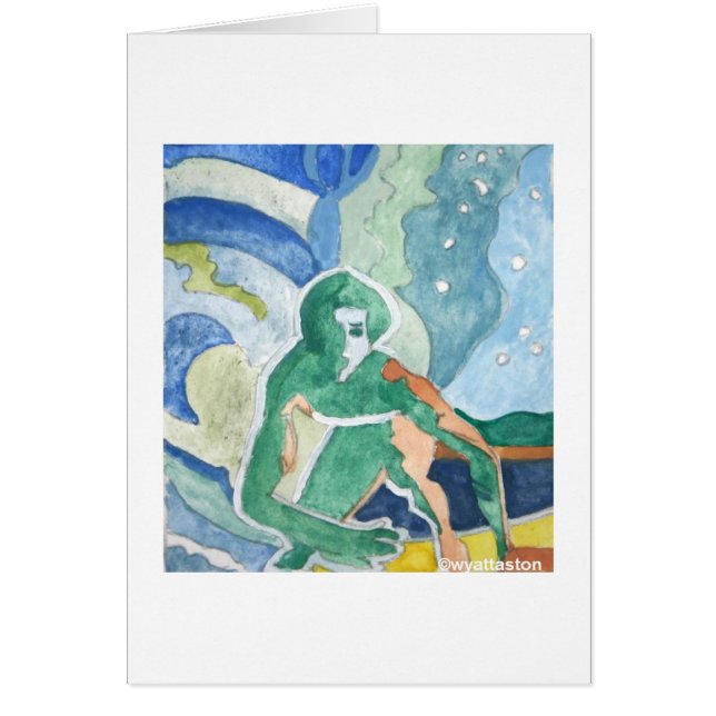 Brandung herauf Geschenkkarte (Vorne)