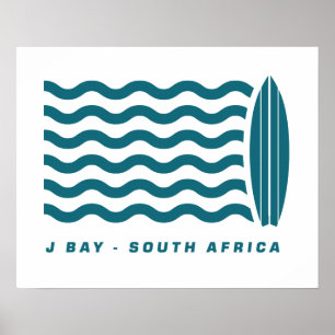 Brandung Jeffreys Bucht Südafrika Poster