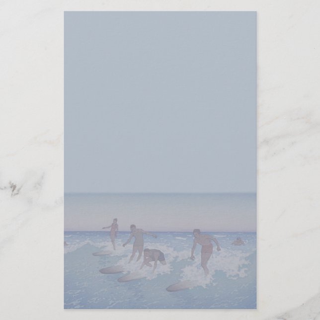 Brandung-Reiter, Honolulu - Briefpapier (Vorderseite)