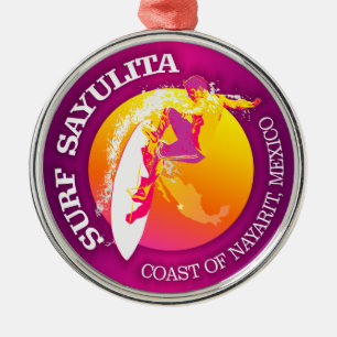 Brandung Sayulita Ornament Aus Metall
