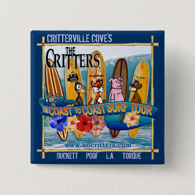 Brandungs-Ausflug-Knopf Button (Vorderseite)