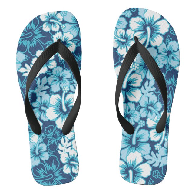 Brandungs-BlumenHibiskus-Muster Flip Flops (Fußbett)