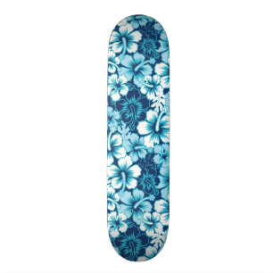 Brandungs-BlumenHibiskus-Muster Skateboard