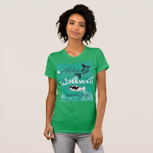Brandungs-Hawaii-Inseln T-Shirt