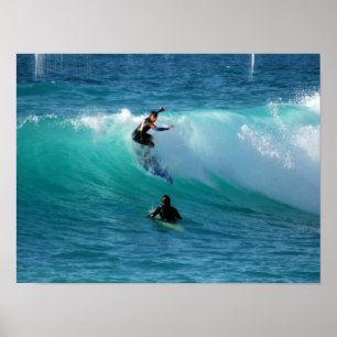 Brandungs-Hintergrund-Plakat-Druck Poster