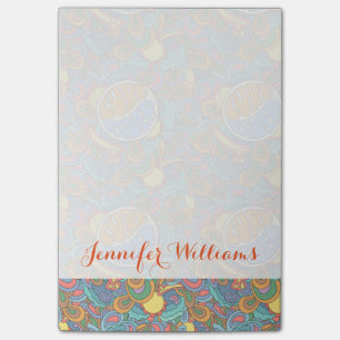 Brandungs-Reiter-Muster   addieren Ihren Namen Post-it Klebezettel