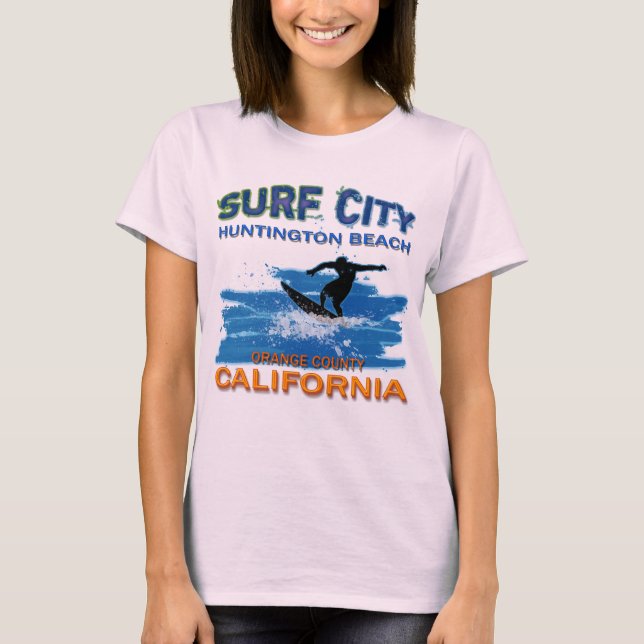 BRANDUNGS-STADT HUNTINGTON BEACH T-Shirt (Vorderseite)