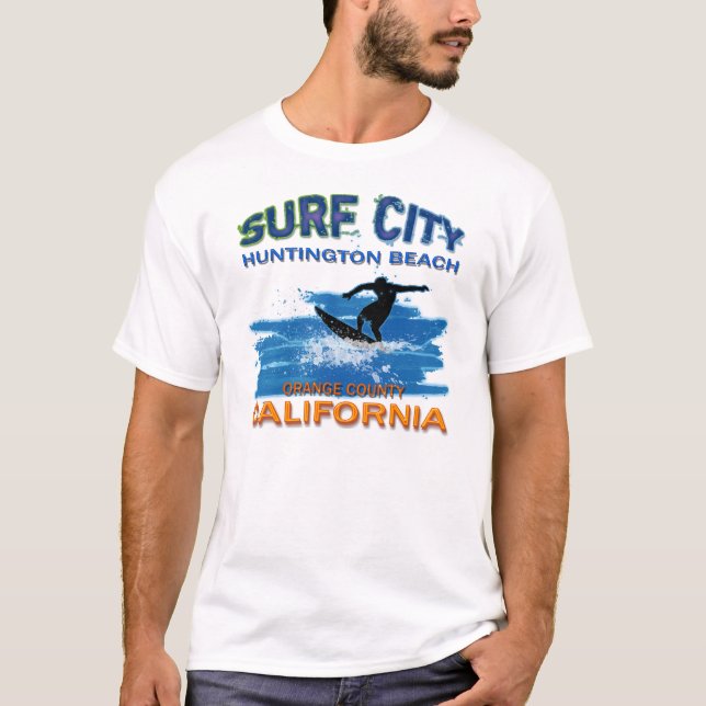 BRANDUNGS-STADT HUNTINGTON BEACH T-Shirt (Vorderseite)