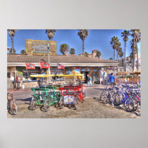 Brandungs-Stadt " Poster