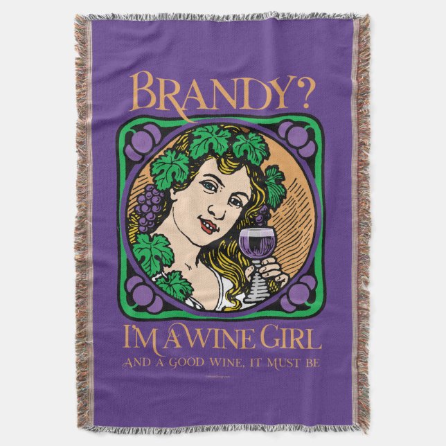 Brandy (Ich bin ein Weinmädchen) Decke (Vorderseite Vertikal)