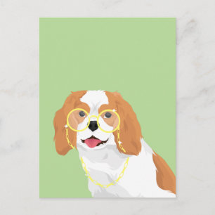 Brandy The Blenheim Cavalier King Charles Spaniel Postkarte