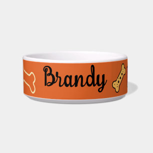 "Brandyl"-koordinierte, individuell anpassbare Pet Napf