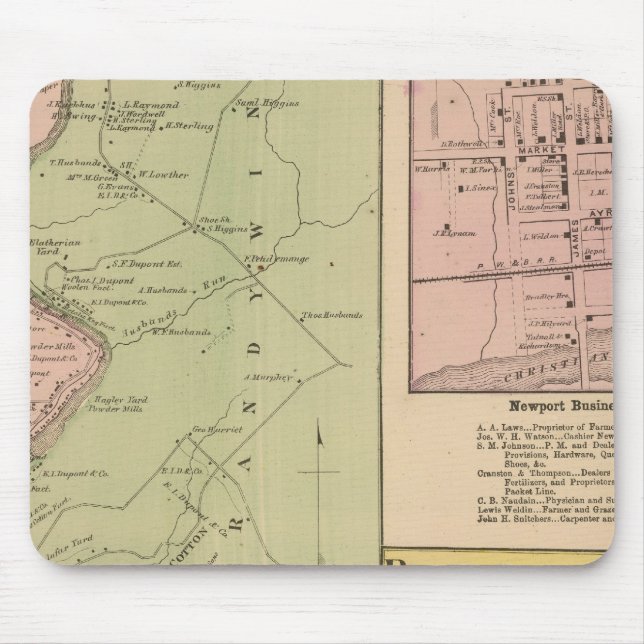 Brandyweinbanken Mousepad (Vorne)