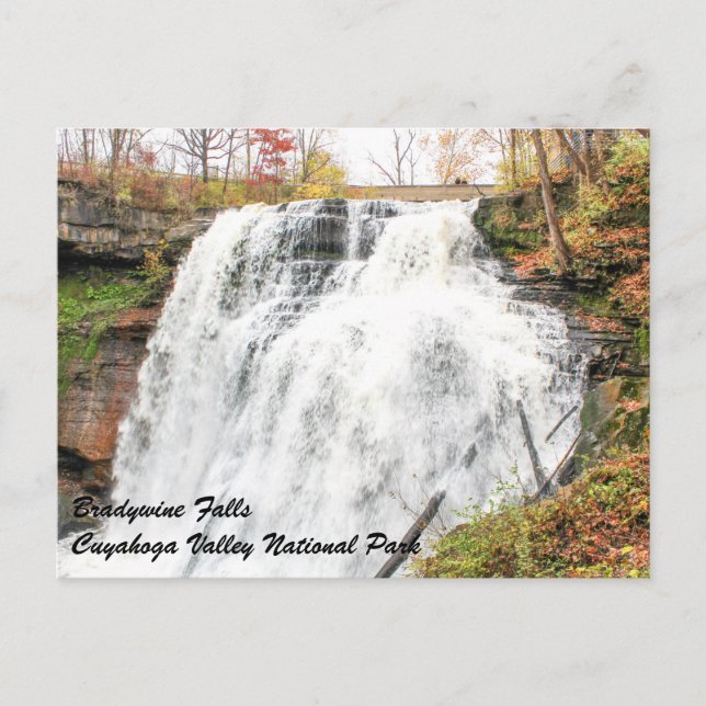 Brandywine Falls at Cuyahoga Valley National Park Postkarte (Vorderseite)