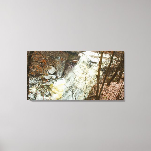 Brandywine Falls in Winter, Ohio Leinwanddruck (Vorderseite)