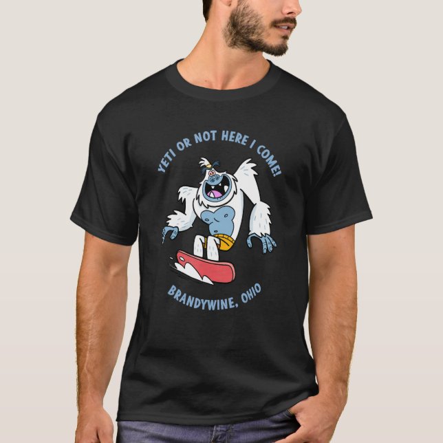 Brandywine Ohio Yeti Snowboarden Urlaub für Kinder T-Shirt (Vorderseite)