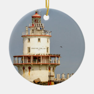 Brandywine Shoal Lighthouse Keramik Ornament