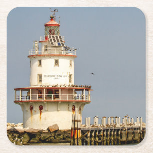 Brandywine Shoal Lighthouse Rechteckiger Pappuntersetzer