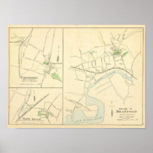 Branford, Cheshire, n-Hafen Poster