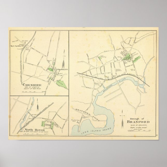 Branford, Cheshire, N Haven Poster (Vorne)