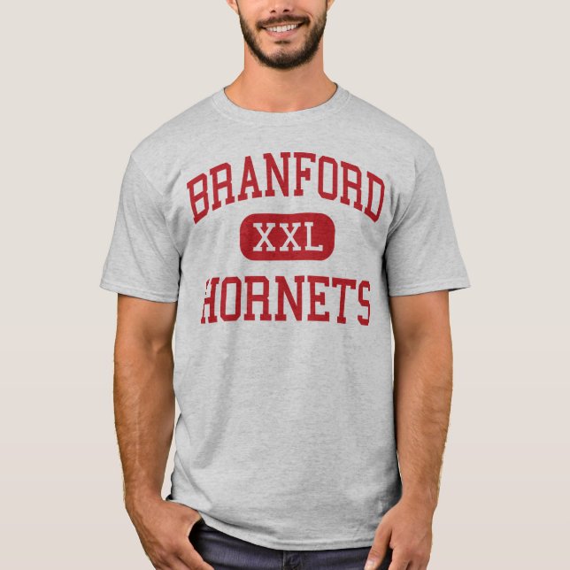 Branford - Hornissen - hoch - Branford Connecticut T-Shirt (Vorderseite)
