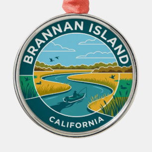 Brannan Island State Recreation Area Kalifornien Ornament Aus Metall
