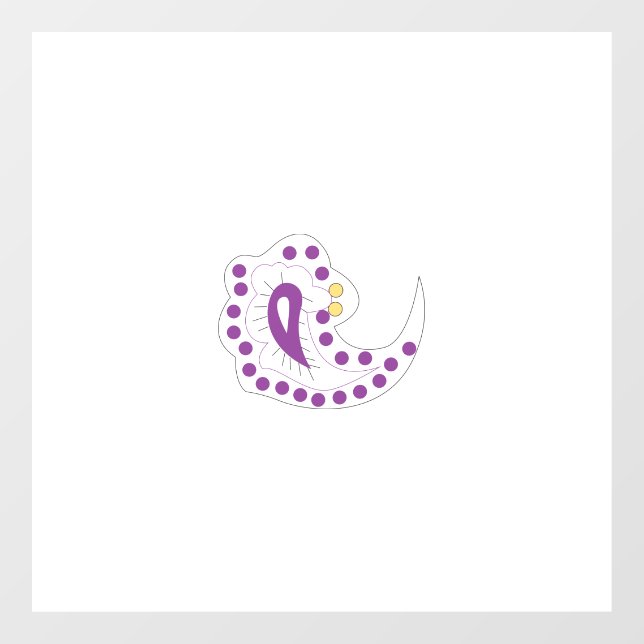 Bransoletka z serduszkiem Style, Light Eggplant Fensteraufkleber (Blatt)