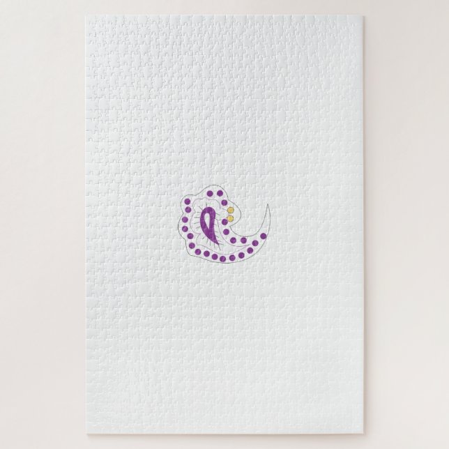 Bransoletka z serduszkiem Style, Light Eggplant Puzzle (Vertikal)