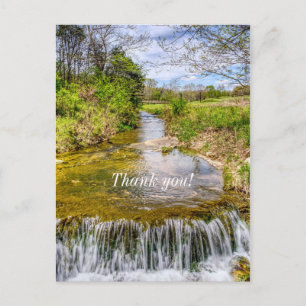Branson Fall Creek Stream Danke Postkarte