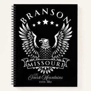 Branson Ozark Mountains Missouri Vintage Adler Notizbuch