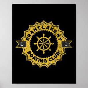 Brant Lake Ny Bootsclub Poster