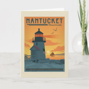 Brant Point Lighthouse   Nantucket MA Karte