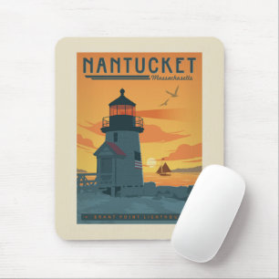 Brant Point Lighthouse   Nantucket MA Mousepad
