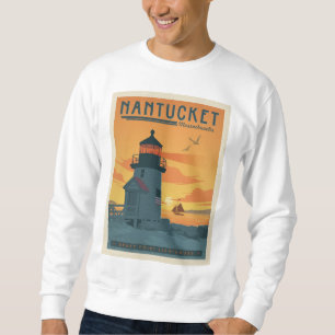 Brant Point Lighthouse Nantucket MA Sweatshirt