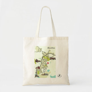 Brantham Map Tote Bag Tragetasche